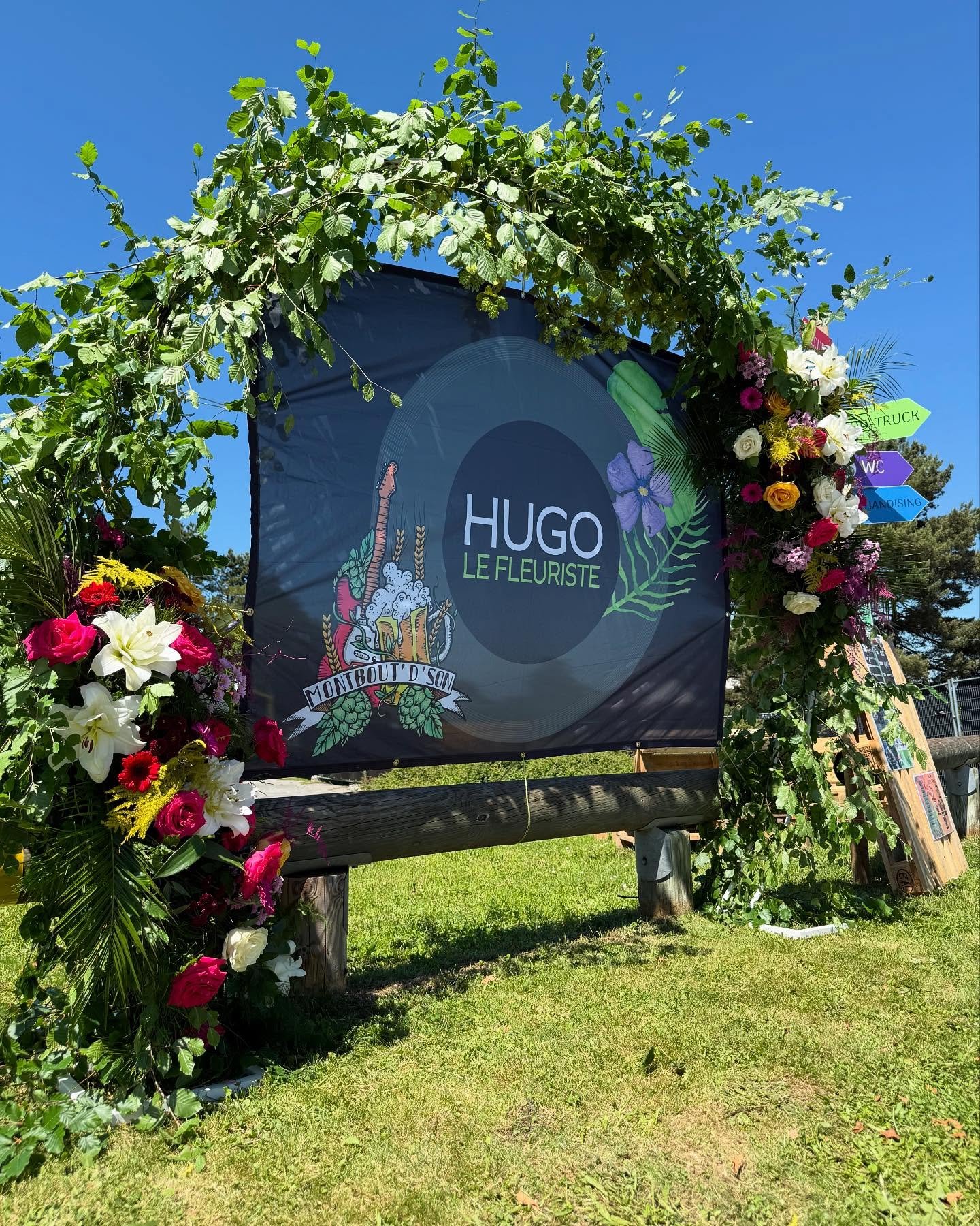 Création florale pour événement par Hugo Le Fleuriste